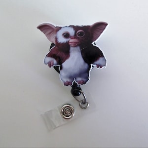 Gizmo Badge Reel, Cute Badge Reel, Acrylic Badge Reel, Retractable Badge Reel, ID Holder, Nurse Badge Reel, Teacher Badge Reel
