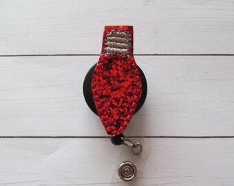 Christmas Light Badge Reel, Christmas Badge Reel, Sparkly Badge Reel, Retractable Badge Reel, ID Holder, Nurse Badge Reel, Teacher Badge