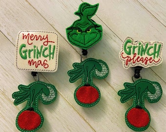 Kerstbadgehaspel, kerstcadeau, badgehaspel, verpleegkundige badgehaspel, ID-houder, intrekbare badgehaspel, verpleegkundige badge, kousvuller, cadeau
