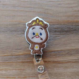 Mr. Clock Badge Reel, Cute Badge Reel, Retractable Badge Reel, Nurse Badge Reel, Teacher Badge Reel, Nurse Gift, Teacher Gift, ID Holder