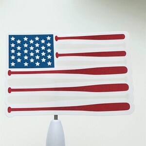 Baseball Vinyl Sticker, Sports Vinyl Sticker, Decal, Waterproof Sticker