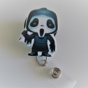 Halloween Abzeichen Reel, Acryl Harz Abzeichen Reel, Abzeichen Halter, Krankenschwester Abzeichen Reel, versenkbare Abzeichen Reel, ID-Halter, Krankenschwester Geschenk, Abzeichen Reel