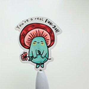 Vinyl Sticker, Waterproof Sticker, Mushroom Sticker, Decal