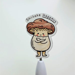 Vinyl Sticker, Waterproof Sticker, Mushroom Sticker, Decal