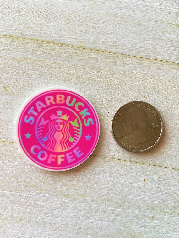 Pink Coffee Badge Reel, Acrylic Resin Badge Reel, Badge Reel, Retractable  Badge Reel, Coffee Badge Reel, Id Holder, Graduation Gift, Gift 