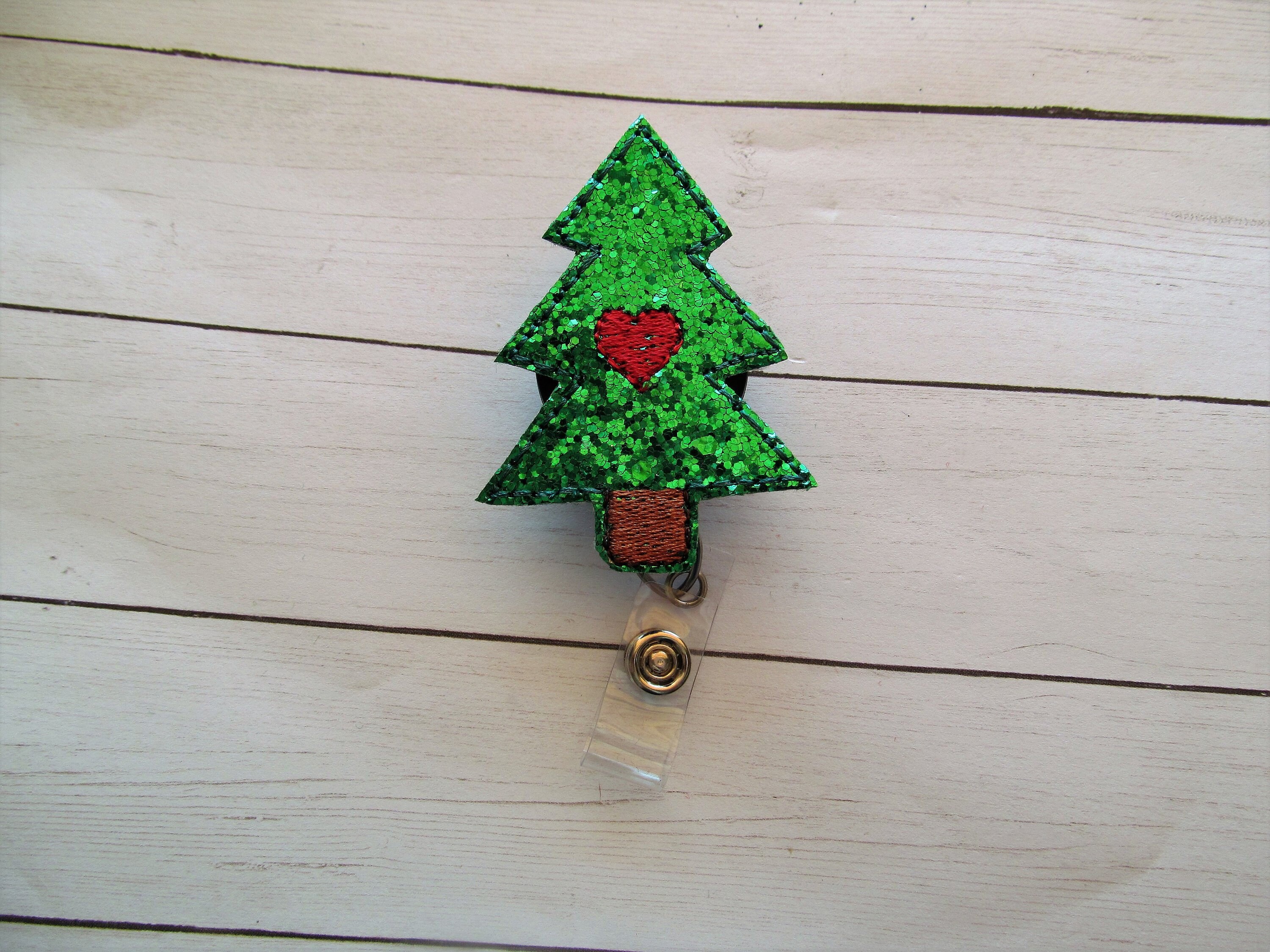 Christmas Tree Badge Reel Teacher Badge