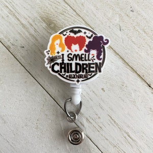 Witches Badge Reel, Witch Sisters Badge Reel, Retractable Badge Reel, ID Holder, Teacher Badge Reel