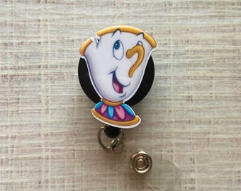 Thee Cup Badge Reel, Acryl Badge Reel, Cute Badge Reel, ID Houder, Intrekbare Badge Reel, Nurse Badge Reel, Teacher Badge Reel, Cadeau