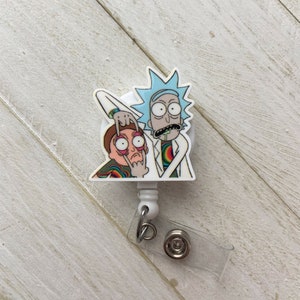 Mad Scientist Badge Reel, Acrylic Resin Badge Reel, Badge Holder, ID Holder. Nurse Badge Reel, Teacher Badge Reel, Nurse Gift, Teacher Gift