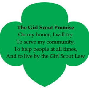 Girl Scout Versprechen Kleeblatt Schmuckstück PDF Download