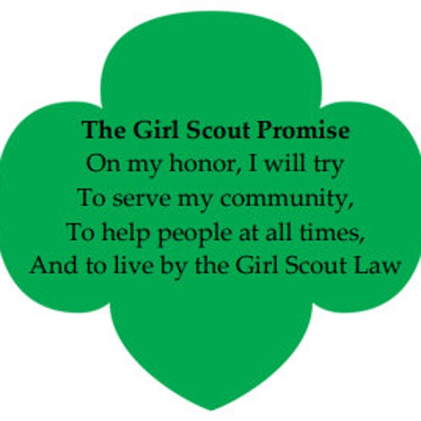 Girl Scout Promise Etsy