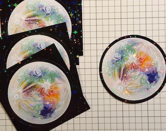 Ik hou van je vanaf de maan | Sticker