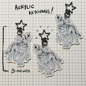 Howling at the Stars | Keychain