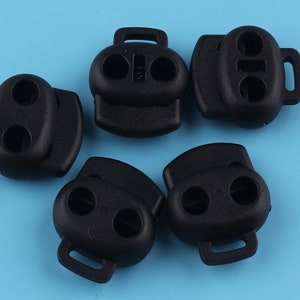 23*20*4mm black elastic cord Toggle Cord Lock Stopper Cord Toggle Lock, Rope ends Cord ends,Craft Cord Locks,Cylinder Stopper Toggle,