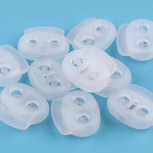 24*5mm transparent elastic cord Toggle Cord Lock Stopper Cord Toggle Lock, Rope ends Cord ends,Craft Cord Locks,Cylinder Stopper Toggle,