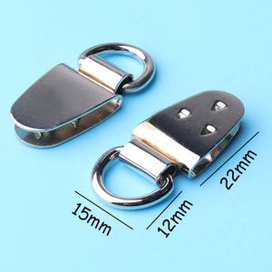 10pcs  Photo Frame Hangers  wall screw Triangle D-Ring PictureSingle Double Hole with Screws Small Strap 15*22mm gg1