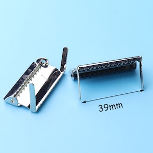 4pcs Adjusters with Teeth / Adjustable Suspender Slides Sew On Ratchet -high quality Nickel Plated buckle slide with teeth 39mm wide