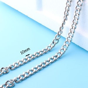 70cm Long metal Chain Bag Accessory Silver Metal clip on Bag Accessory  Silver purse chain LT2