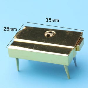 1sets bourse serrure twist bourse tour serrure embrayage horloge push Lock bourse tourner or gate Twist boîte Lock Verrou - 35 * 25 mm loc12