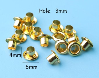 30pcs Gold Round Eyelets Hole Grommets 18mm Metal Eyelets Large Eyelet With  Washer Brass Grommet Eyelet for Purse/clothes/diy Leather Craft 
