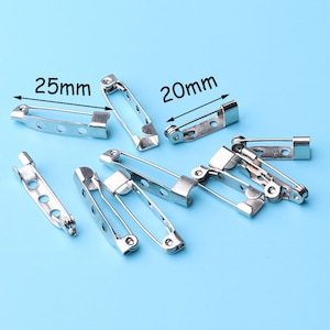 24pcs Safety Pin swivel open gate Pins Stainless Steel 5/8''or 1'' Craft Supplies for Creative Crafting safety pins 20/25mm bz31
