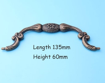 13.5cm Box drawer hardware, Vintage box Handle Chest handles Box handles metal handles 135*60mm TS12