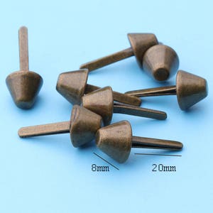 20sets claw nails Cone Rivet studs Flat Head screws Purse Feet Screw Back studs Decorative Screw leather working punk style-8*20MM -cl3