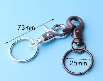 steel claw key fob accessory Lobster clasp add-on for keychain clasp for keyring rear view mirror clip attachment