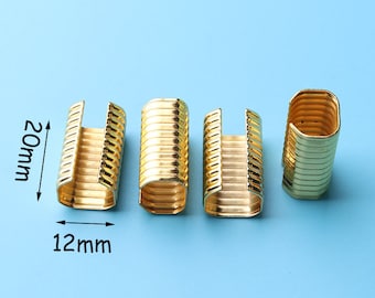 20pcs  Ribbon Clamp, Clasp, Metal Finding, Jewelry Finding,Metal Ribbon Clamp, Bead Caps Tassel Toppers 20*12mm sj2