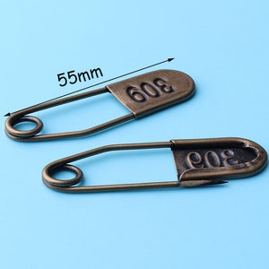 12Pcs Safety Pin Bronze Blanket Pins Heavy Duty copper 2&#39;&#39;inch  Craft Supplies for Creative Crafting 52mm BZ26