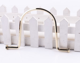 Golden Bag Handle Screw Handbag Handle Carry Ring Rectangle Handbag Handle Screw Bag Handle 21*14mm