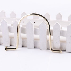 Golden Bag Handle Screw Handbag Handle Carry Ring Rectangle Handbag Handle Screw Bag Handle 21*14mm