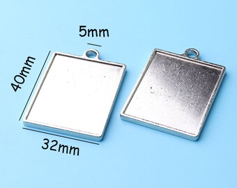 2pcs Nickel métal logo étiquettes étiquettes, étiquette en métal, étiquette, étiquette de sac blanc Logo labe 40 * 32mm