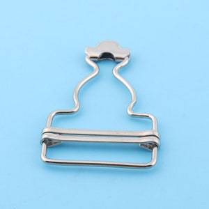 Fastener Clip Bib Button Rivet Triglides Slide Pick Brace Suspender Dungaree Buckles 1''1/4inch strap