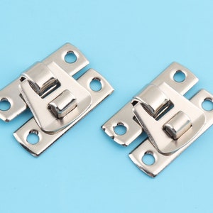 small Hasps lock catch with silver color, high quality gift jewelry boxes latches for wooden boxes making