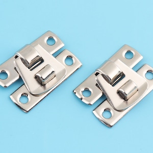 small Hasps lock catch with silver color, high quality gift jewelry boxes latches for wooden boxes making