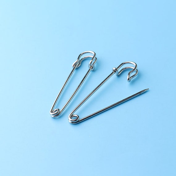 12pcs Safety Pins, 57mm Clothing Safety Pin, Jewelry Pins, Cloth Pins,  Silver Pin, Pins.high Quality Pins Bz1 