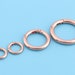 O Ring Spring Gate Ring Metal O Rings Spring Ring Clasp Push Gate Rose ...