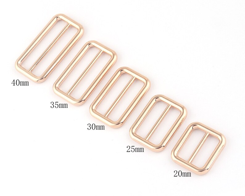 20-40mm gold Adjuster Buckle Slide lanyard clasps,Metal Purse backpack Belt strap Buckle Handbag webbing dog collar hardware Bag clasp 10PCS