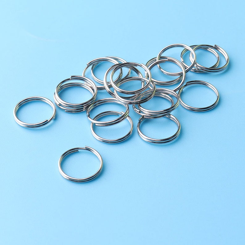 100pcs TINY Orings Silver Tone Metal Orings Hoops Sterling Silvwe