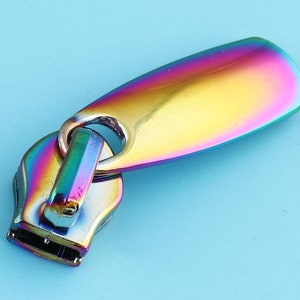 Reißverschlussziehen mit Regenbogenfarbe, Reißverschluss-Heads, Reißverschlussscheiben der Größe 39 * 6 mm Reißverschluss-Zubehör