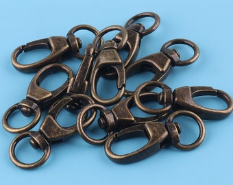 Swivel Snap Hook purse clasp swivel hook purse hardware,Swivel snap hook,high quality bag accessories for bag/key bronze 10pcs