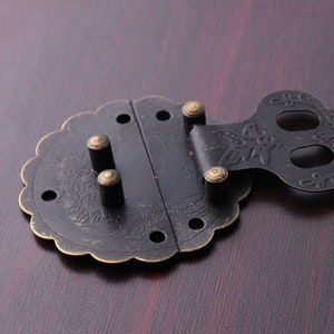 1set Vintage Round Latches Gift Box Hasp Flower Bird Lock Catch for ...