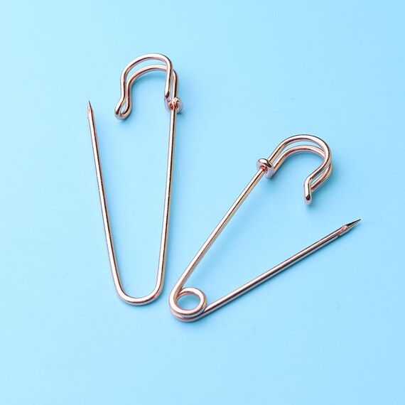 Large Safety Pin Diy Blanket Pins Rose Gold Craft Supplies Pins  85mm/70mm/64mm Safety Pins 