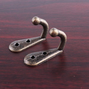 metal wall hooks,high quality furniture,hardware hooks,antique bronze coat hooks 30mm*22mm 6 piece