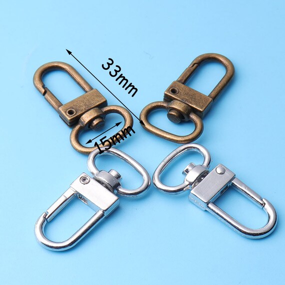 Schwenkbar Karabinerhaken mit Wirbel Swivel Haken Clip Schlüsselanhänger