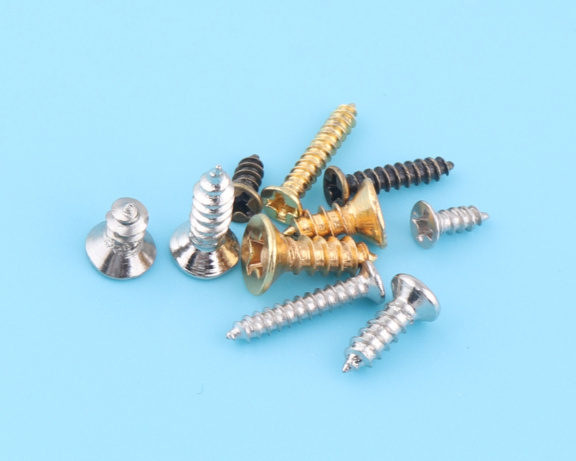 Mix Color Woodworking Screws Hinge Box Hardware Round Head Screw Metal ...