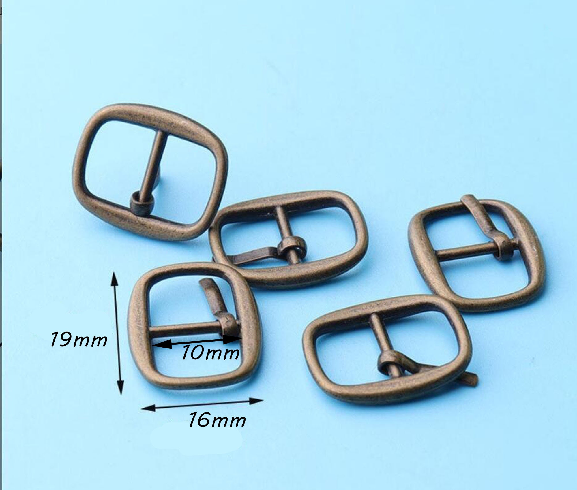 10/50pcs Belt Buckle Metal Pins Buckles Small Buckles for Shoes, Bags