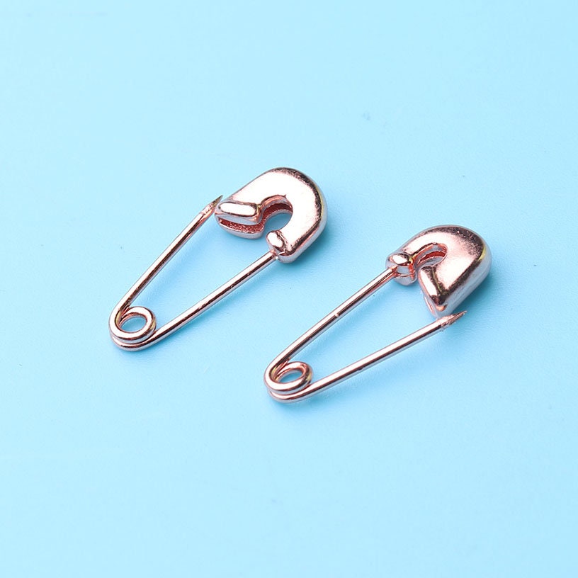 50 Brooch Pins 25mm Silver Tone – Metal Findings – Jewelry Badge
