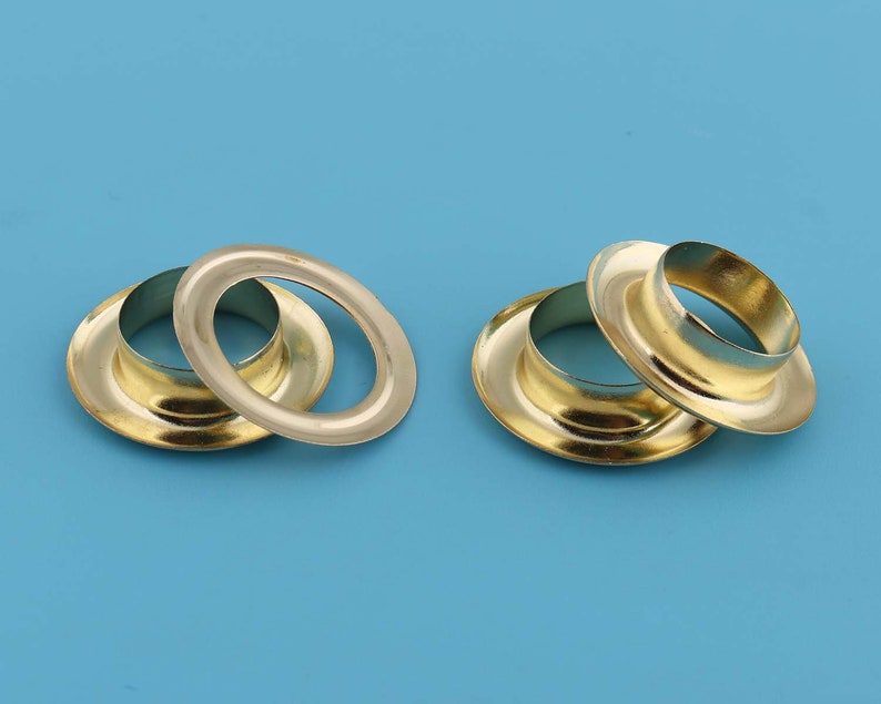 100sets Grommets Eyelets With Washer 14MM Hole Gold Color Self Etsy